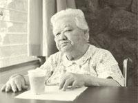 Elder Woman Eating